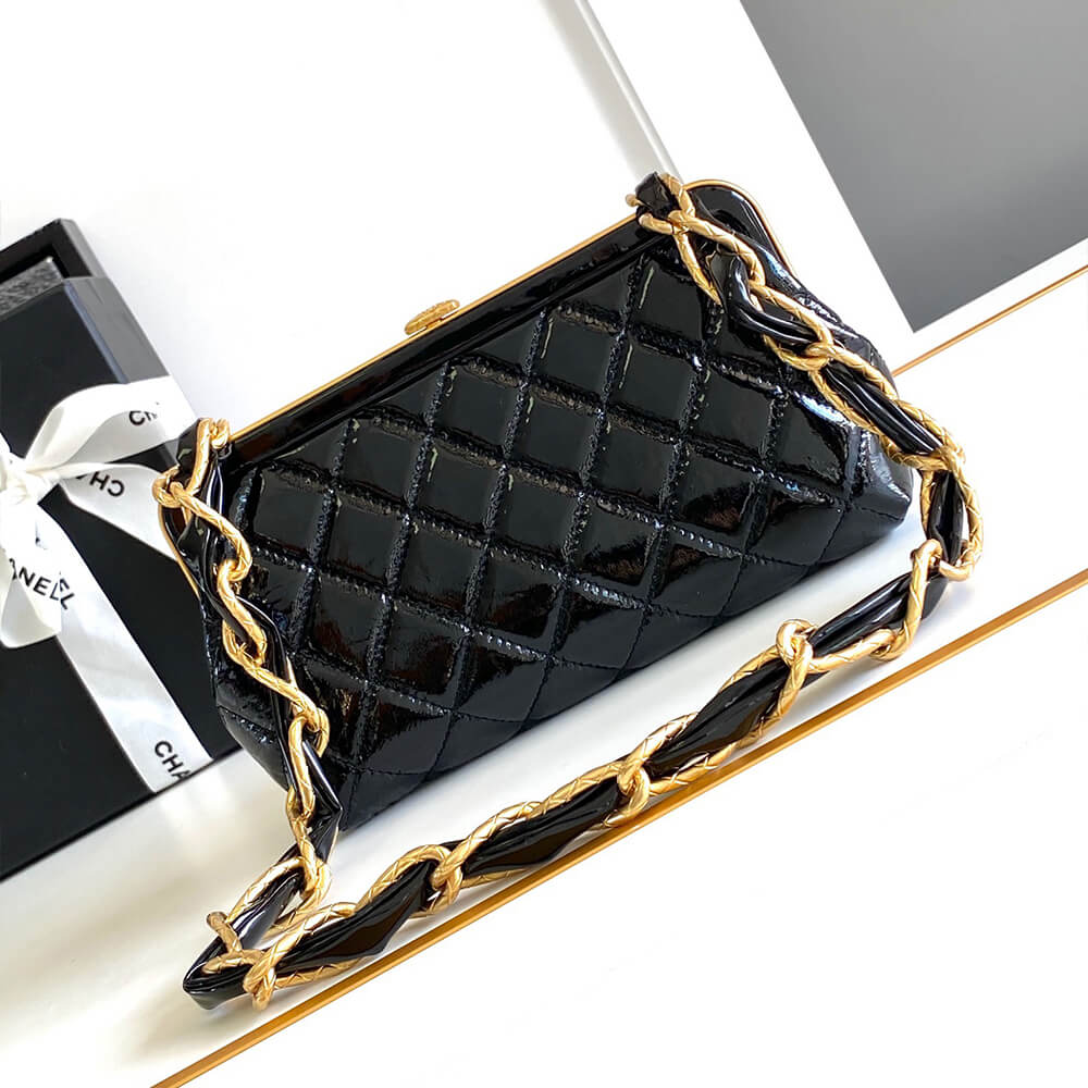 Ch*el large clutch with chain(high-end grade)