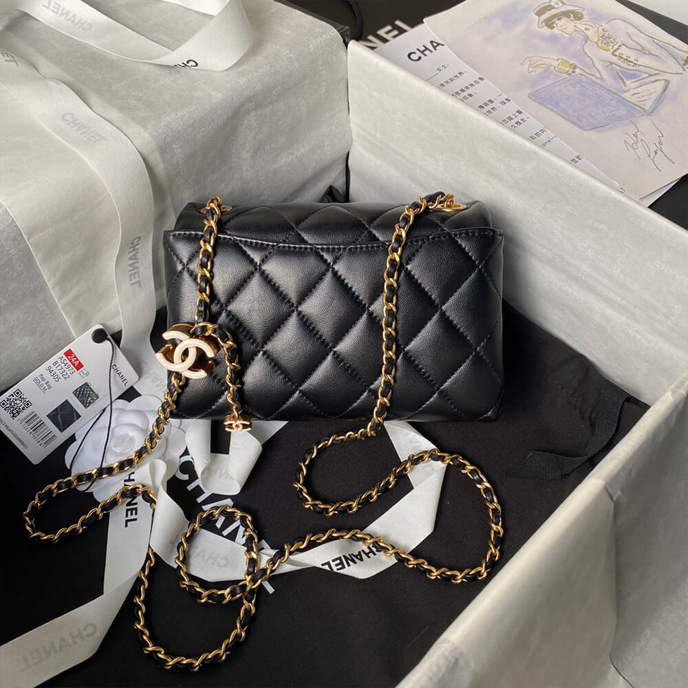 Ch*el mini flap bag(high-end grade)