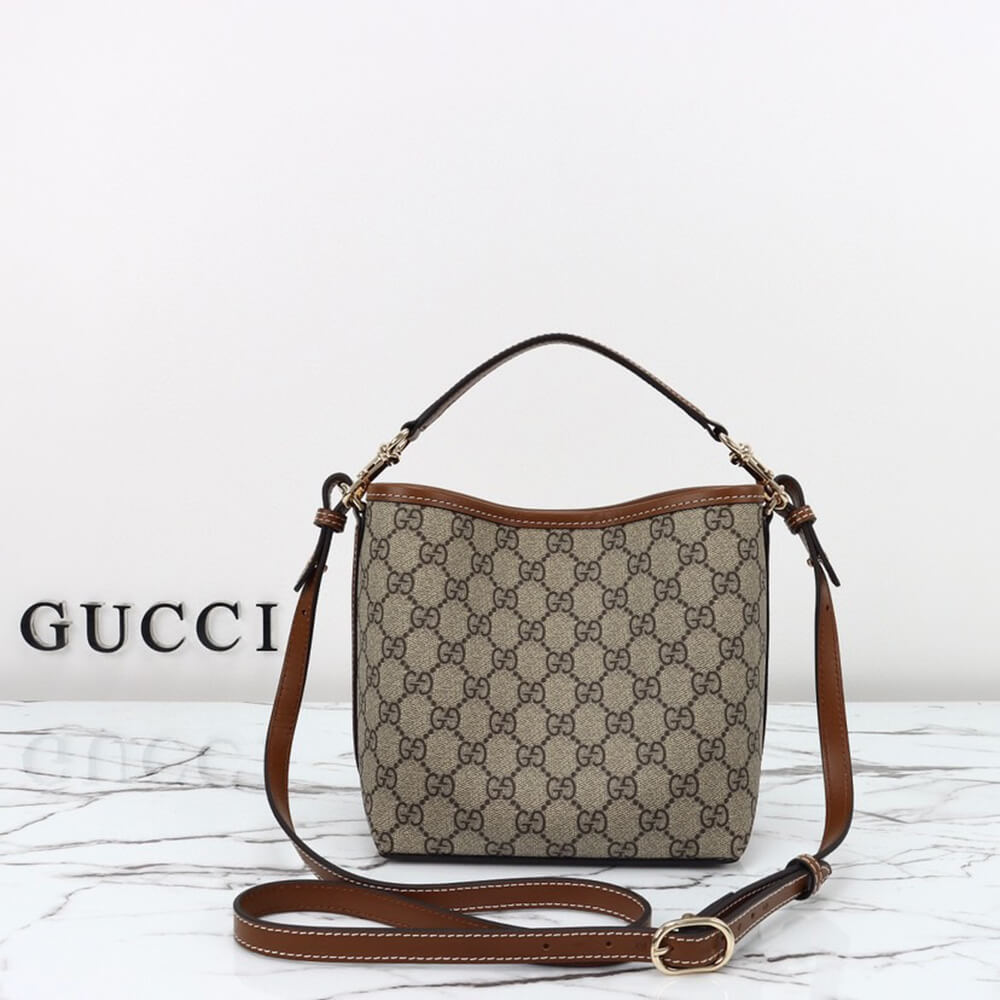 GG Emblem mini bucket bag