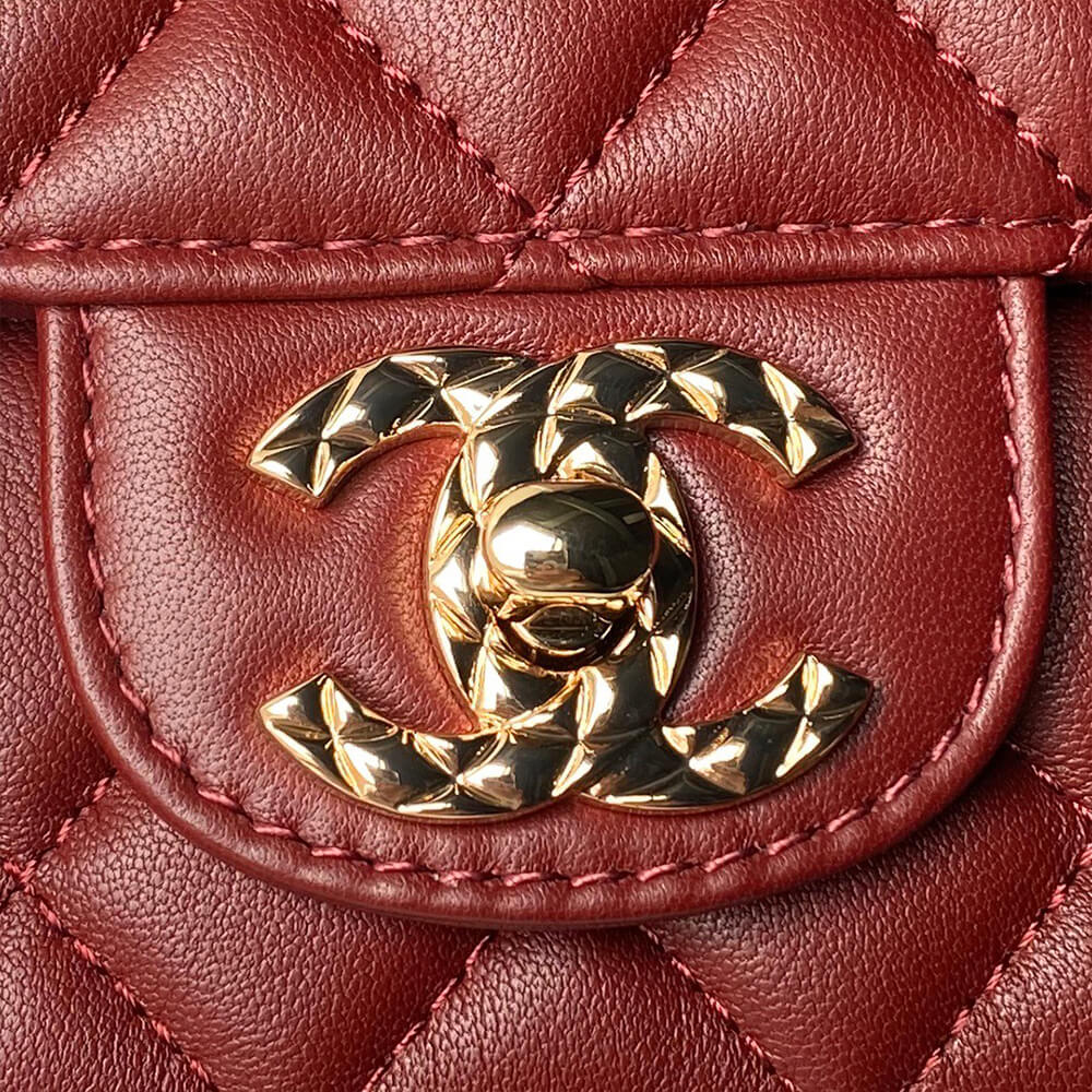 Ch*el mini flap bag with top handle