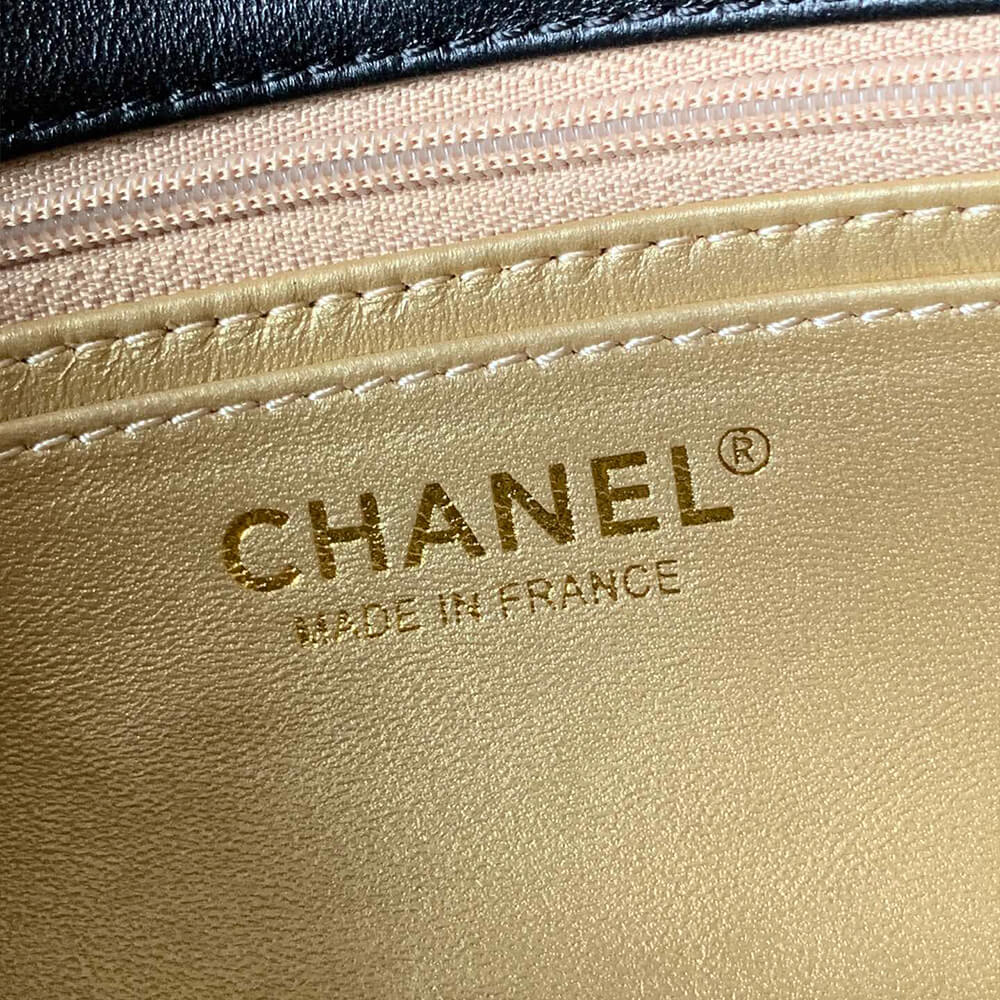 Ch*el pearl crush mini rectangular flap