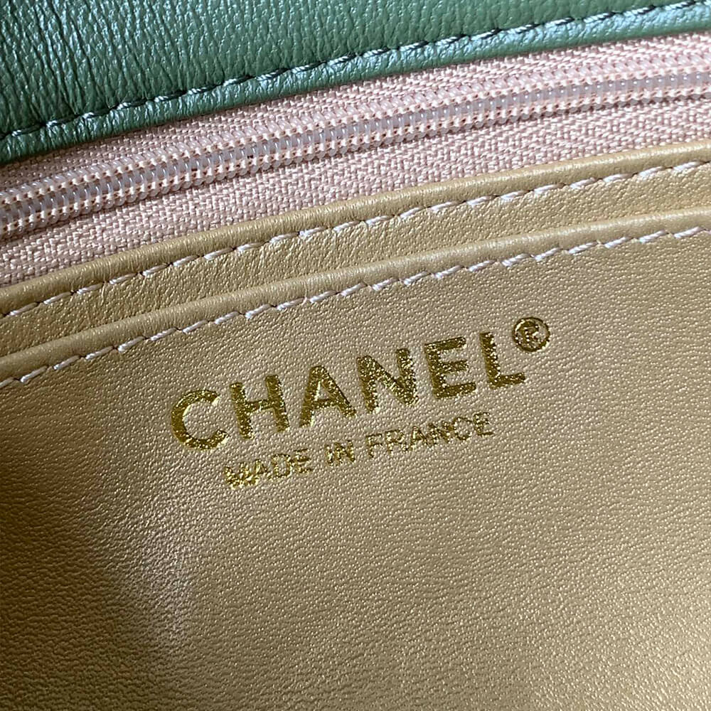 Ch*el pearl crush mini rectangular flap