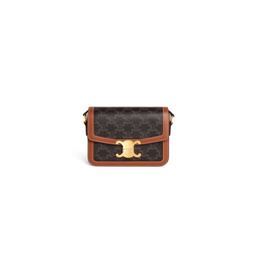 Teen Triomphe Bag in shiny calfskin