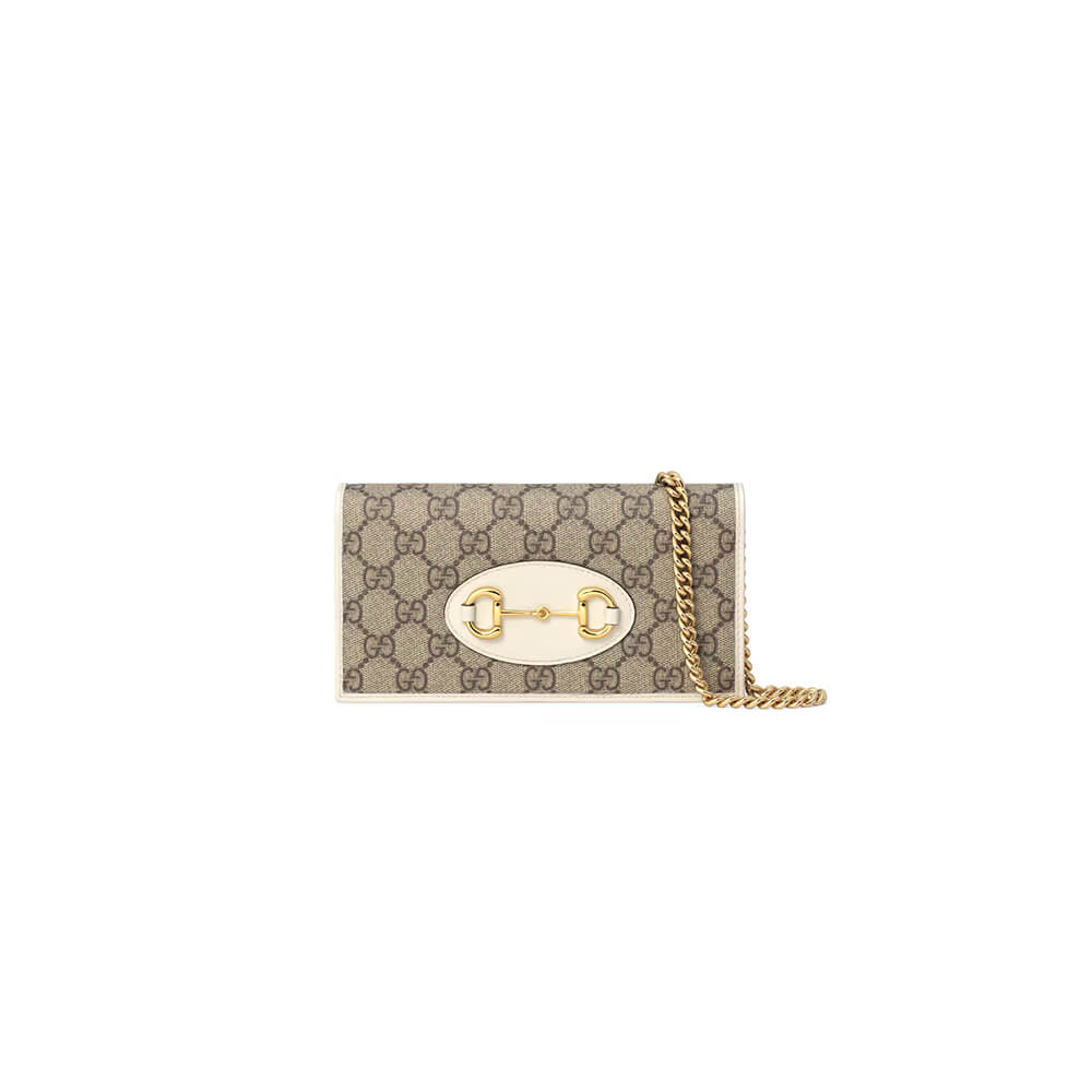 G*u*i horse buckle 1955 chain wallet