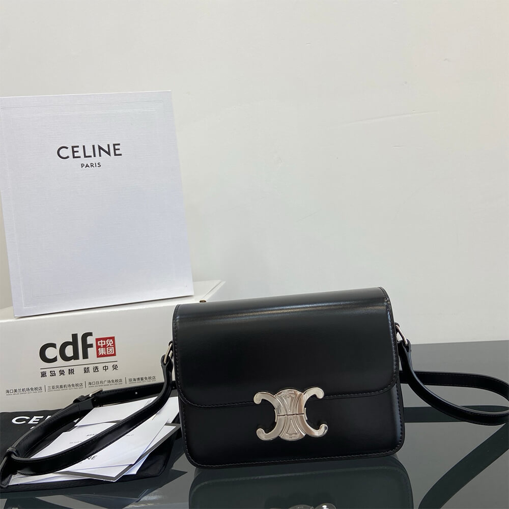 Teen Triomphe Bag in shiny calfskin