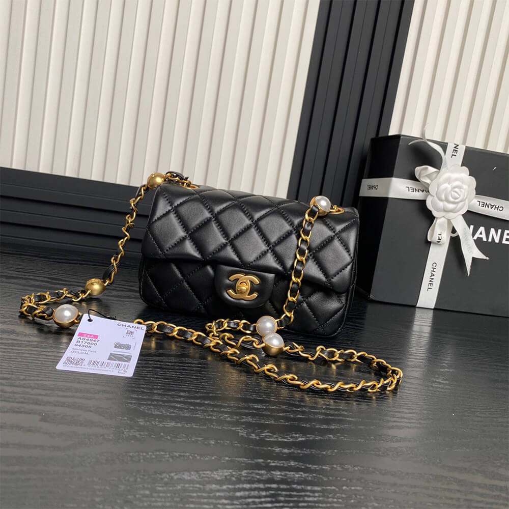 Ch*el mini flap bag(high-end grade)