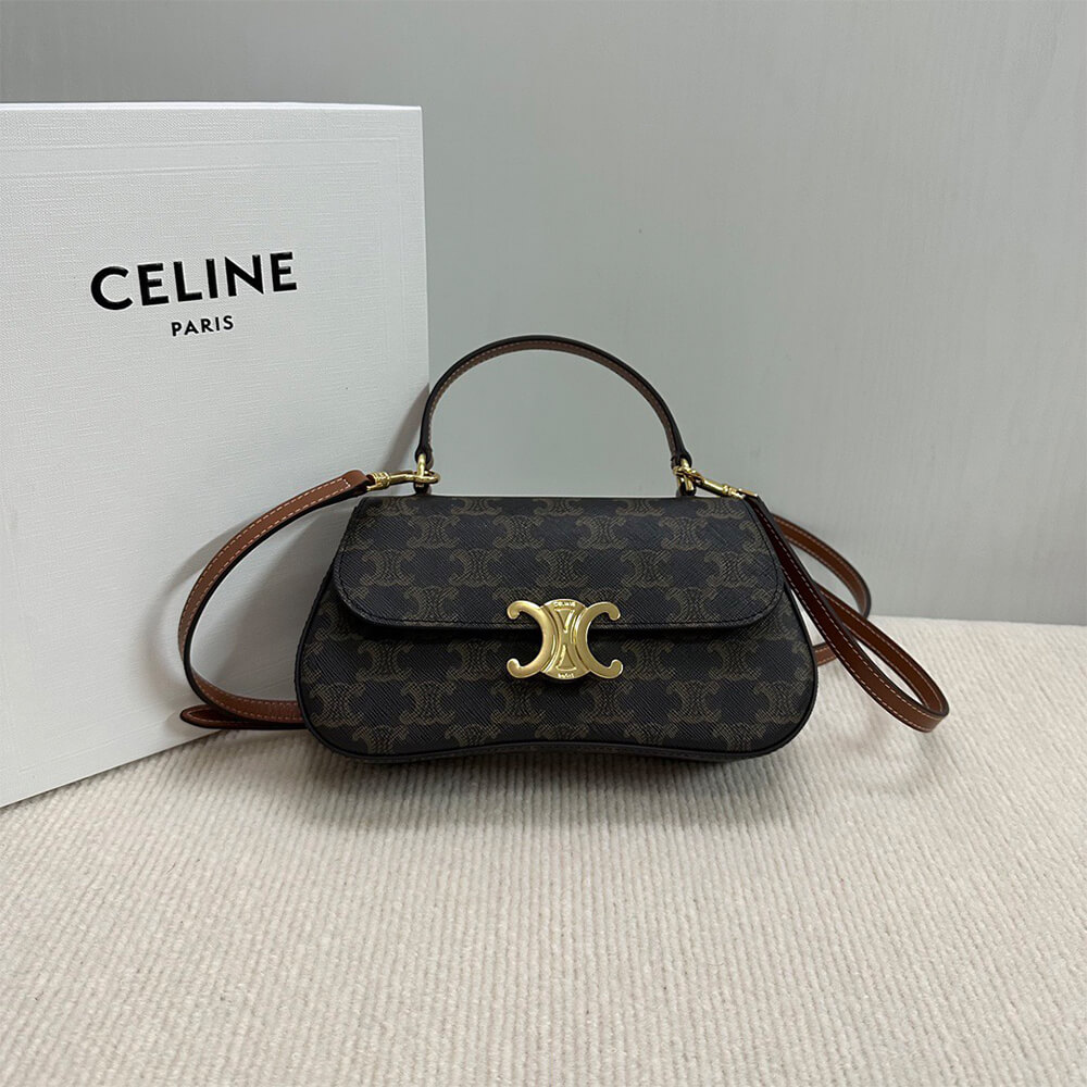 teen Ce**e lola in triomphe canvas and calfskin(high-end grade)
