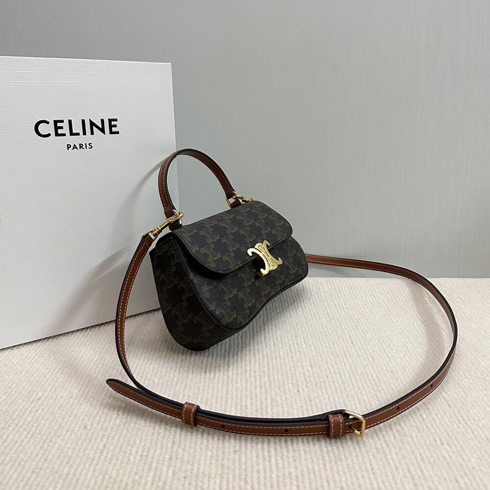 teen Ce**e lola in triomphe canvas and calfskin(high-end grade)