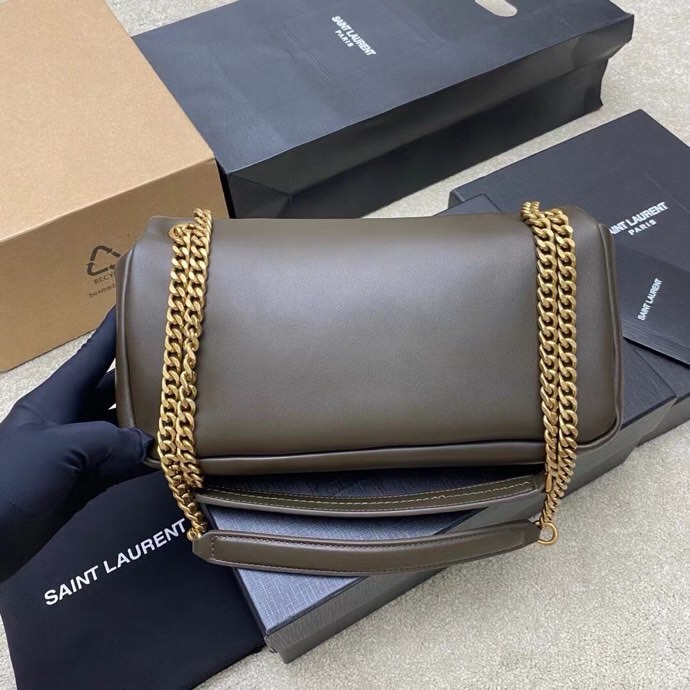 YSL CALYPSO small in plunged lambskin
