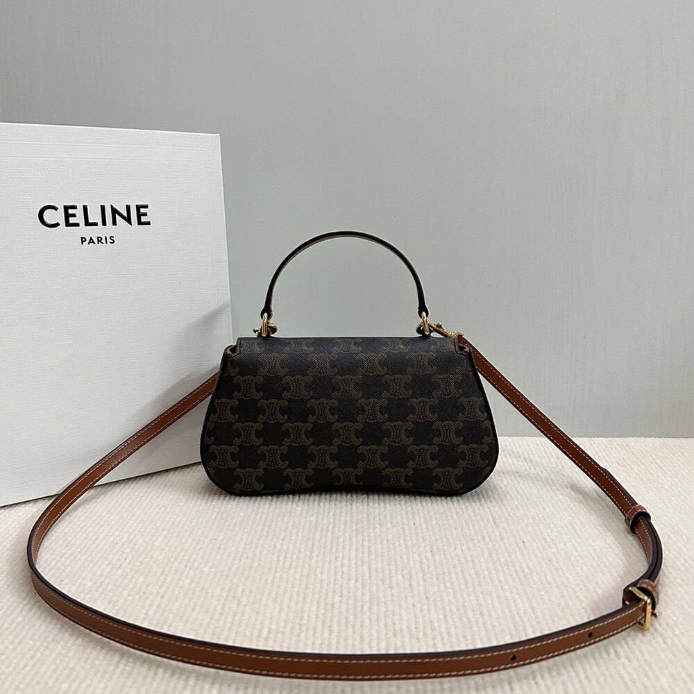 teen Ce**e lola in triomphe canvas and calfskin(high-end grade)