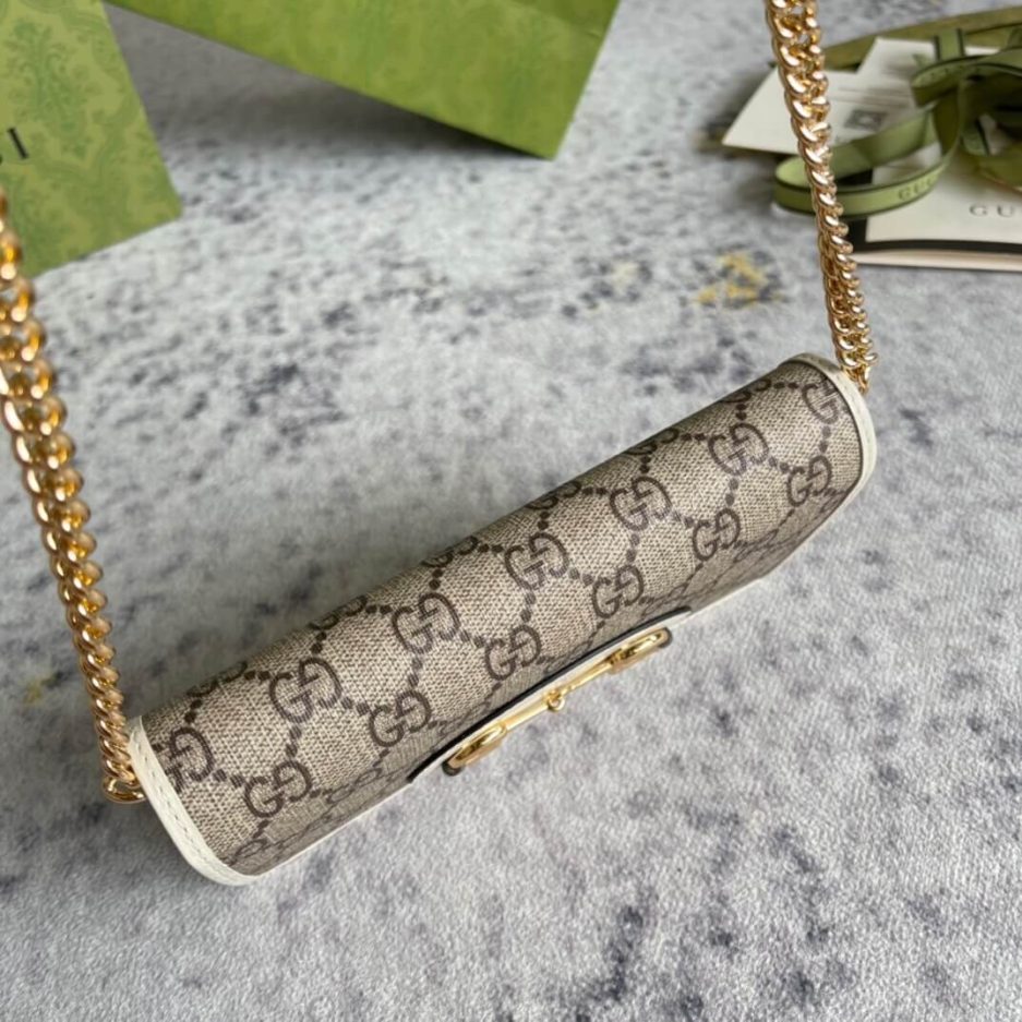 G*u*i horse buckle 1955 chain wallet