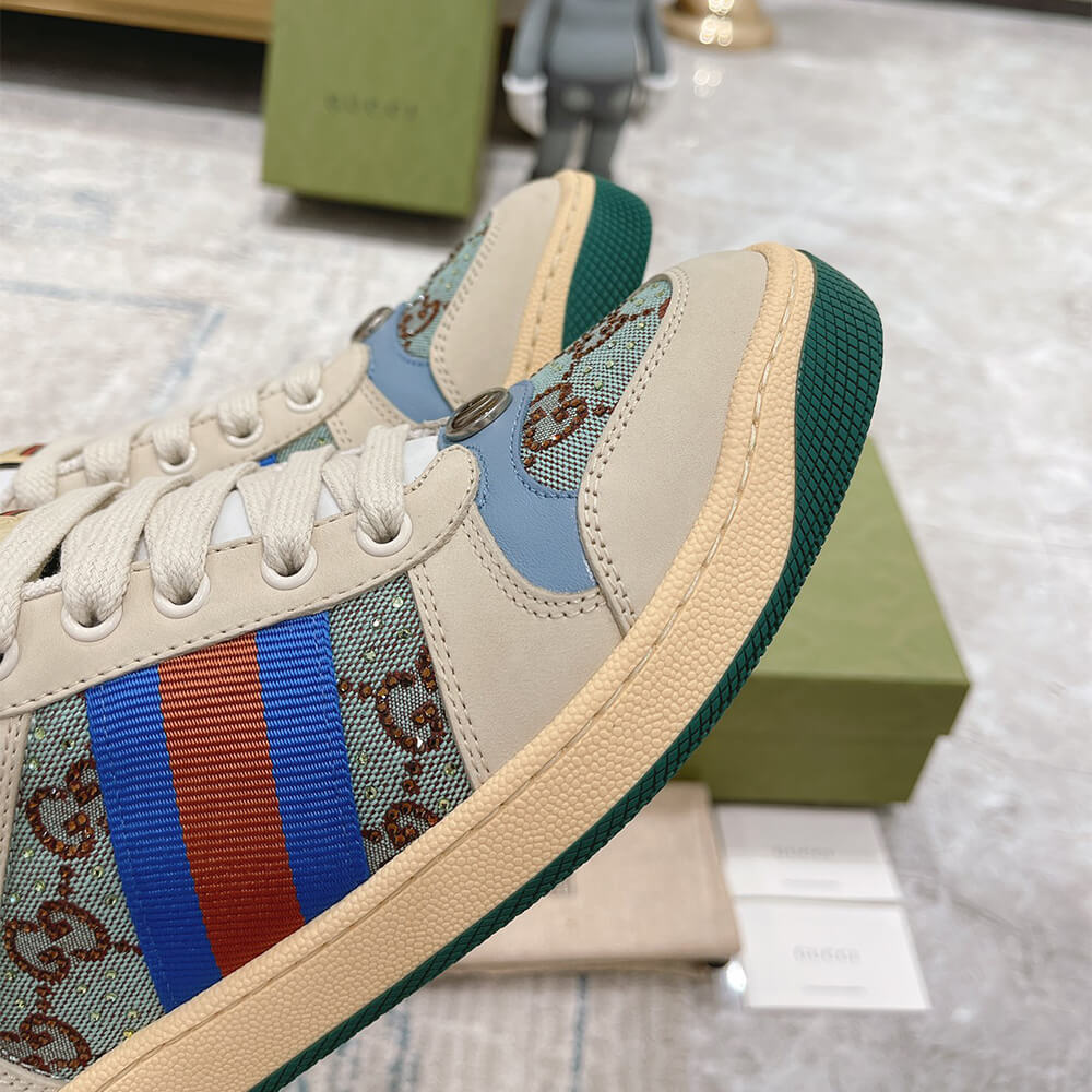 G*u*i women’s screener sneaker with crystals