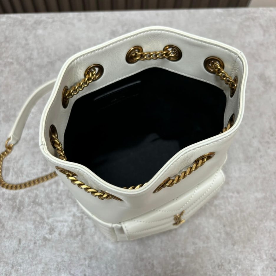 YSL Joe quilted lambskin mini bucket